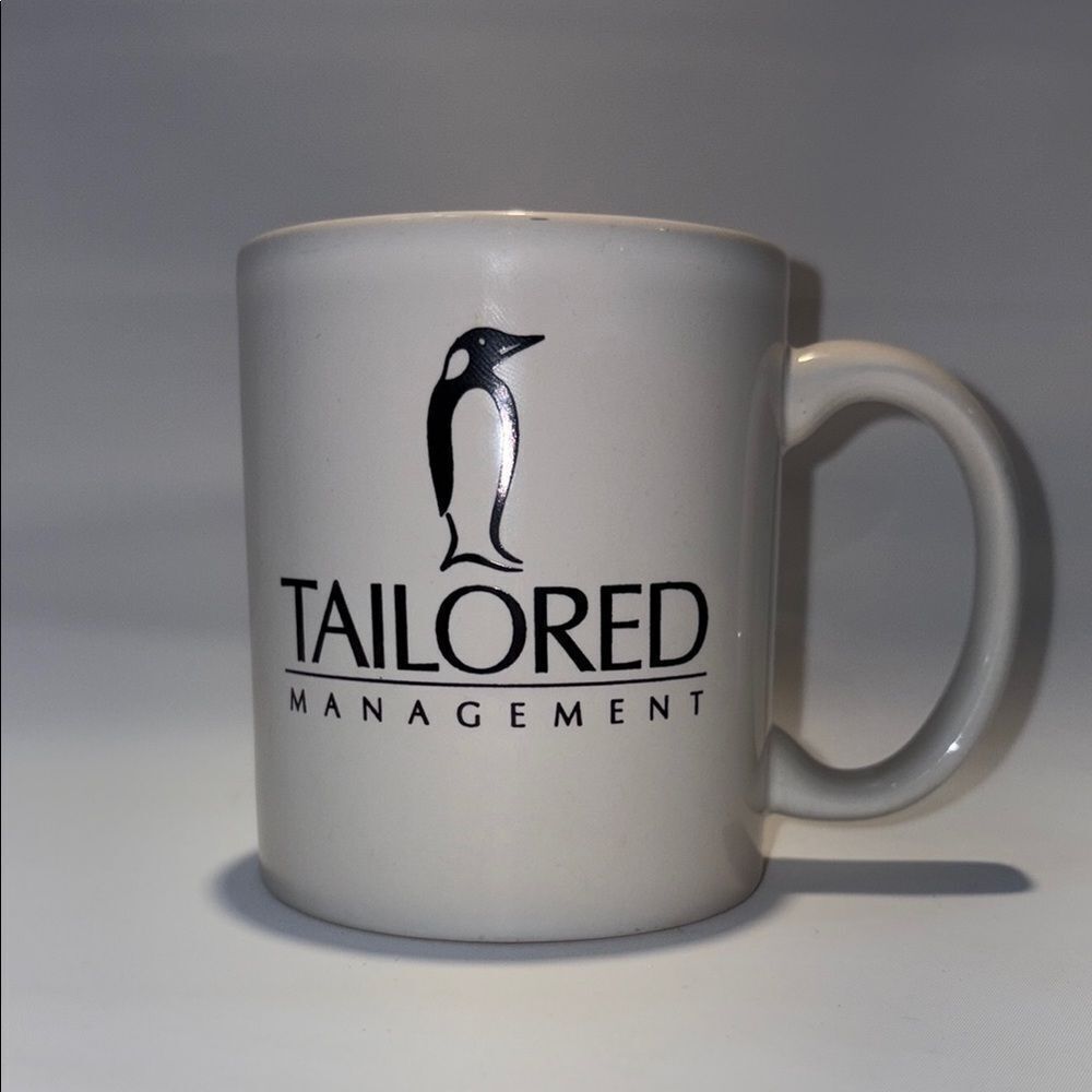 White Tailored Management coffee mug